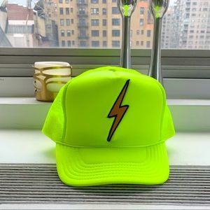 Aviator Nation Neon Hat With Lightning Bolt